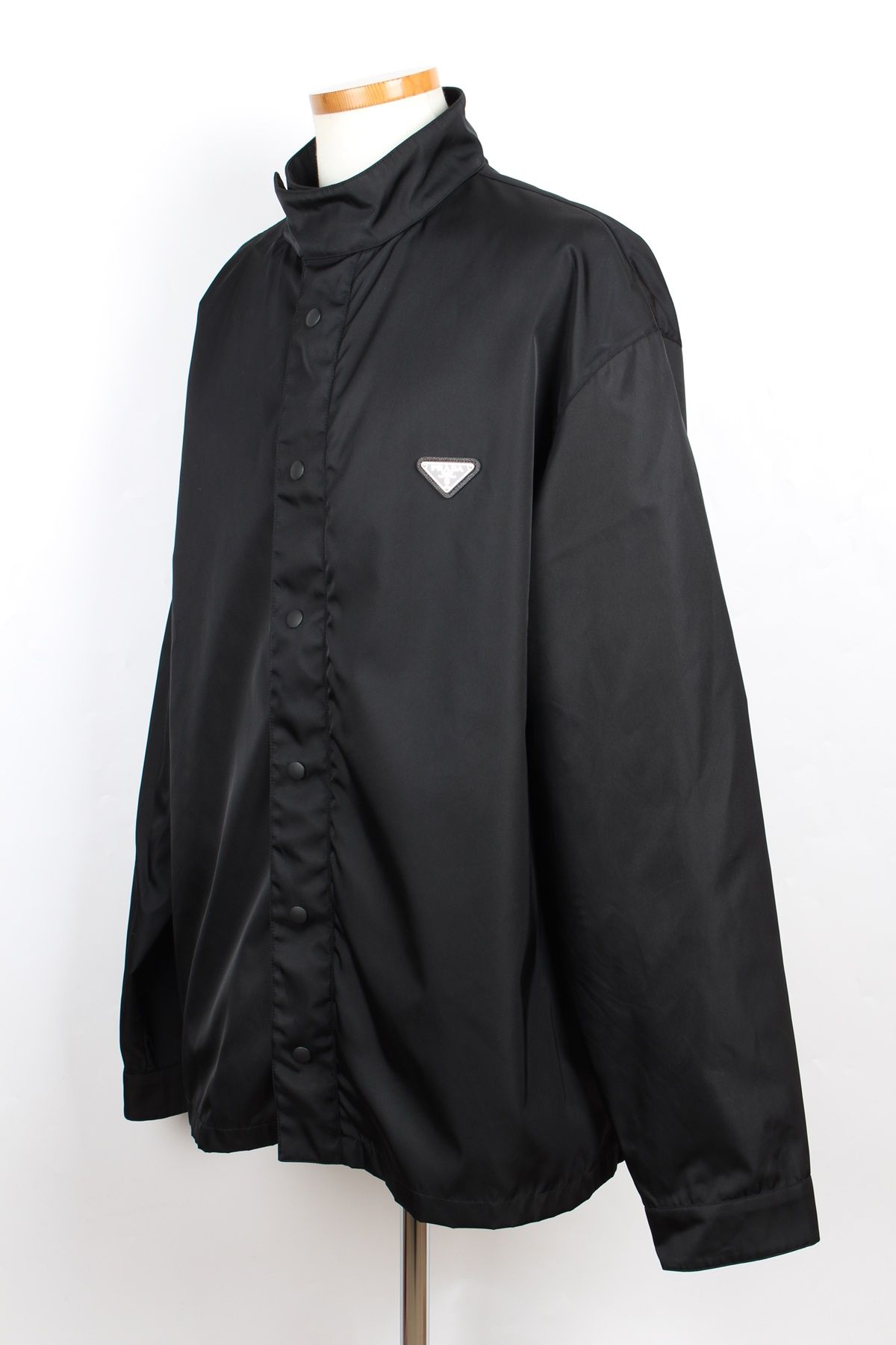 Prada Men's Black Triangle Logo Nylon Shirt XL SKU1234 | eBay