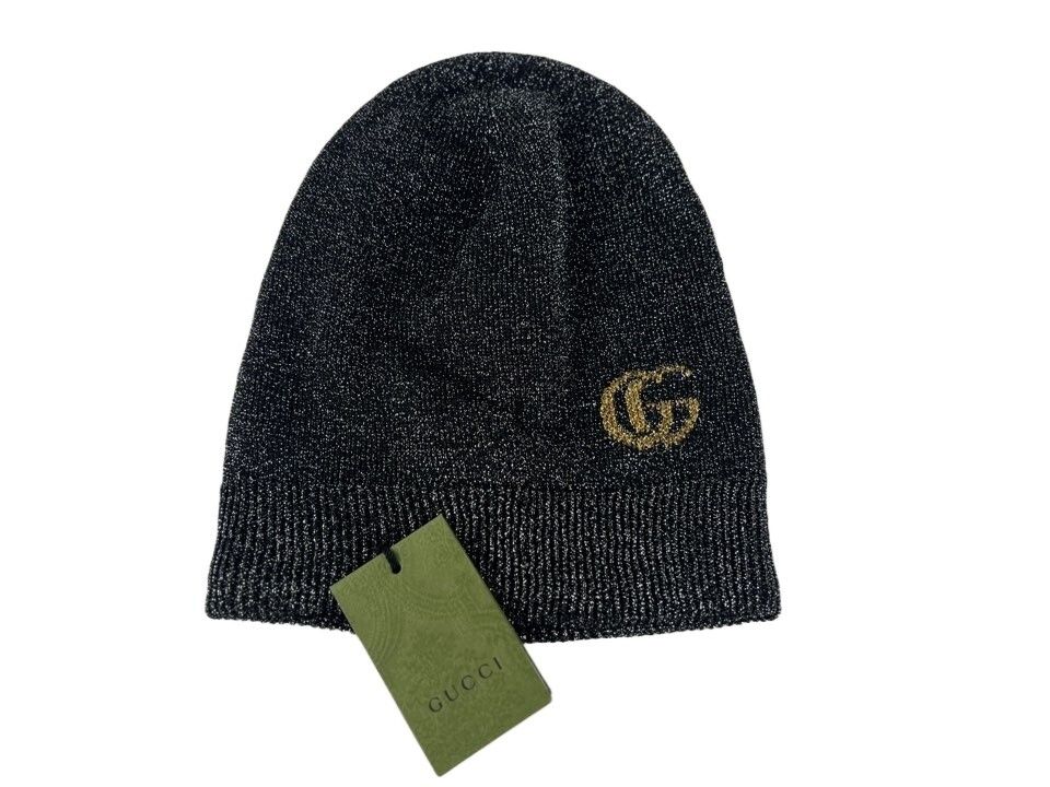 GUCCI구찌 더블 G  니트 비니 그레이677822