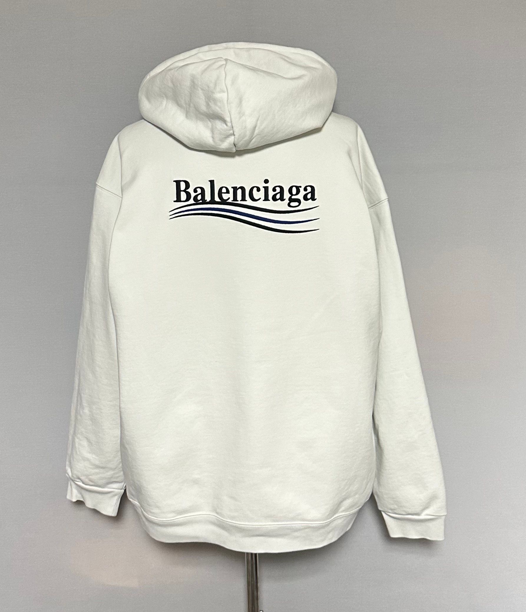 Balenciaga Wave Logo Embroidered Hoodie (110) SKU123 | eBay Balenciaga Wave Logo Embroidered Hoodie (110) SKU123 | eBay