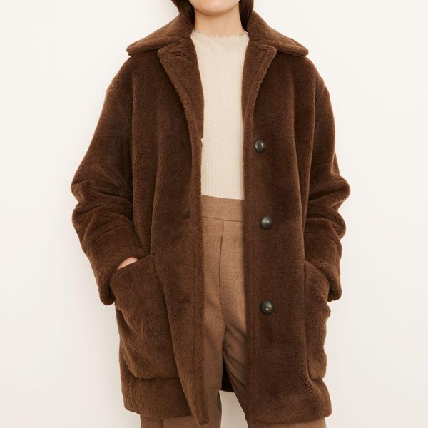 빈스(Vince) | 빈스 Belted wool blend felt coat 2704970802230000 | 트렌비
