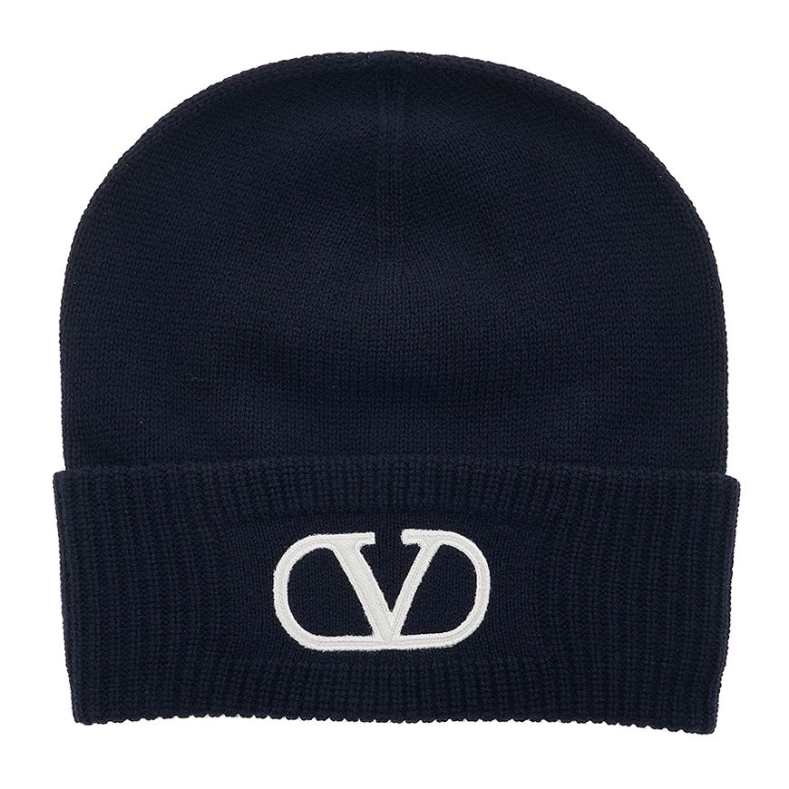 VALENTINO ロゴ ウール ビーニー アイボリー 1W2HB01C VALENTINO ロゴ ウール ビーニー アイボリー 1W2HB01C 帽子