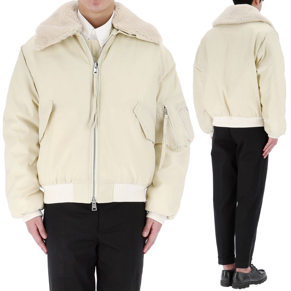 AMI Oversized Fit Bomber Jacket UJK026 PA0007 185 67104774