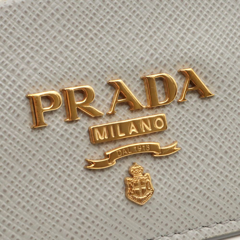 Prada Multicolor Saffiano Leather Gold-tone Lettering Logo