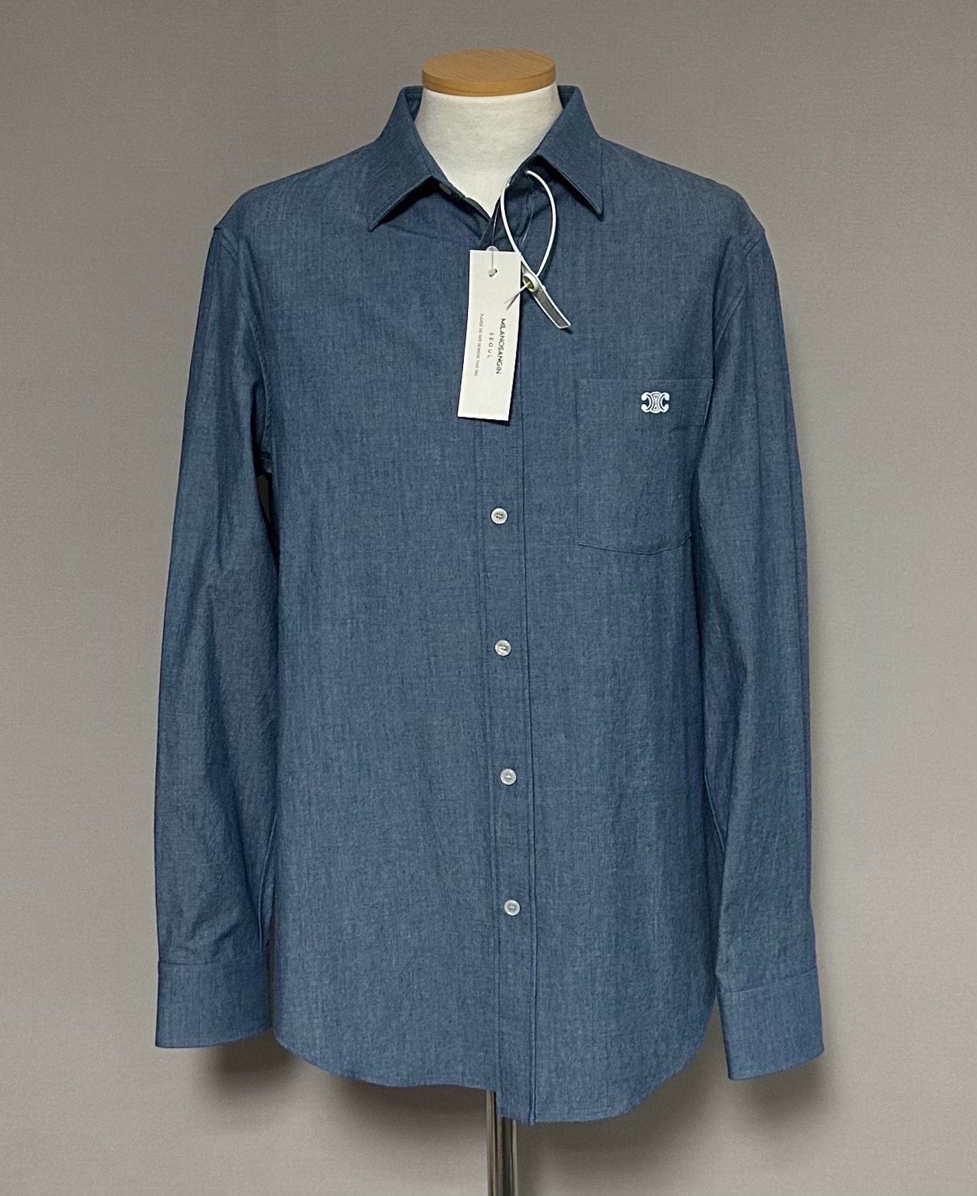 Celine Shirt - Triumph Cotton Chambray Shirt SKU123 | eBay Celine Shirt - Triumph Cotton Chambray Shirt SKU123 | eBay