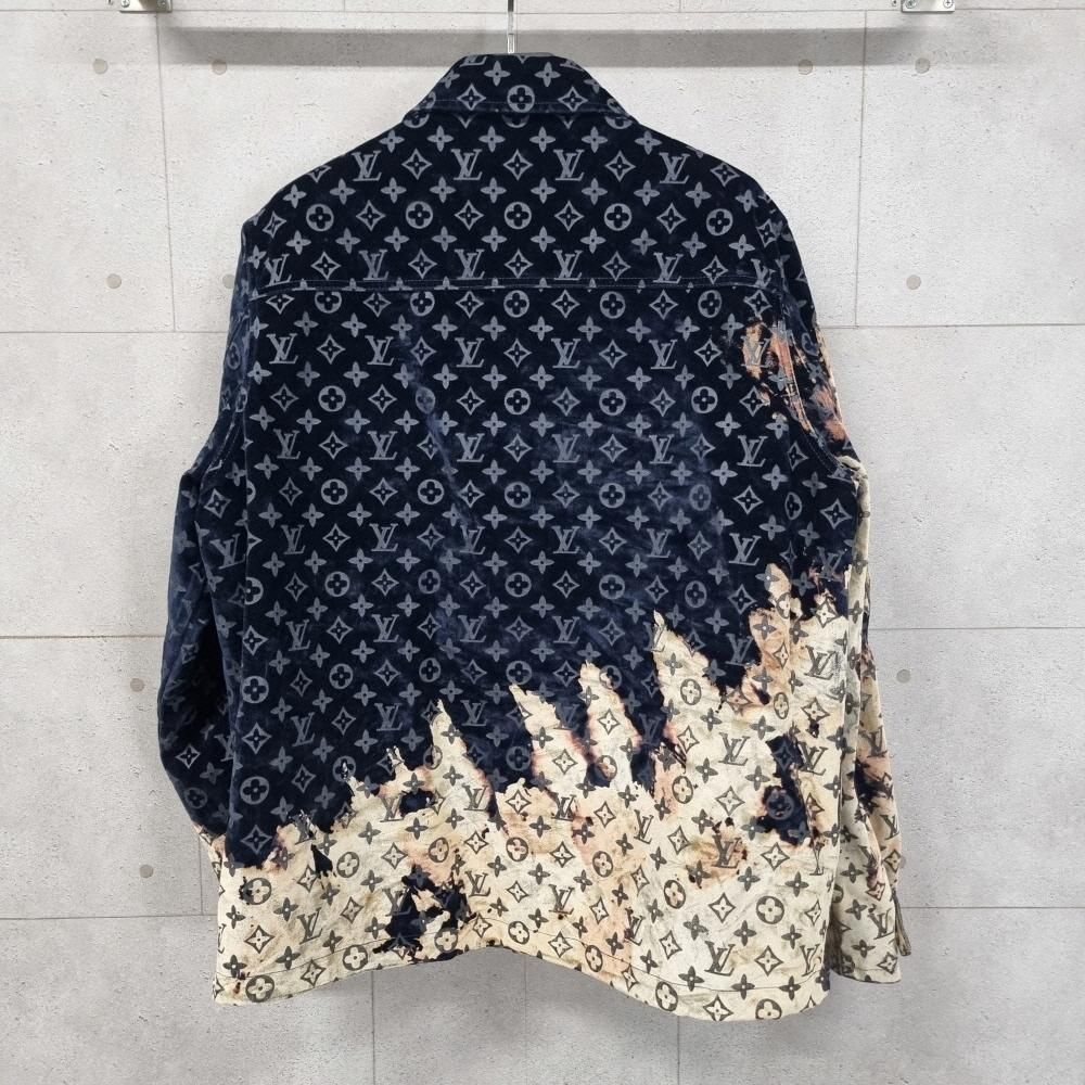 Louis Vuitton Unused Monogram Denim Jacket Bleached Denim