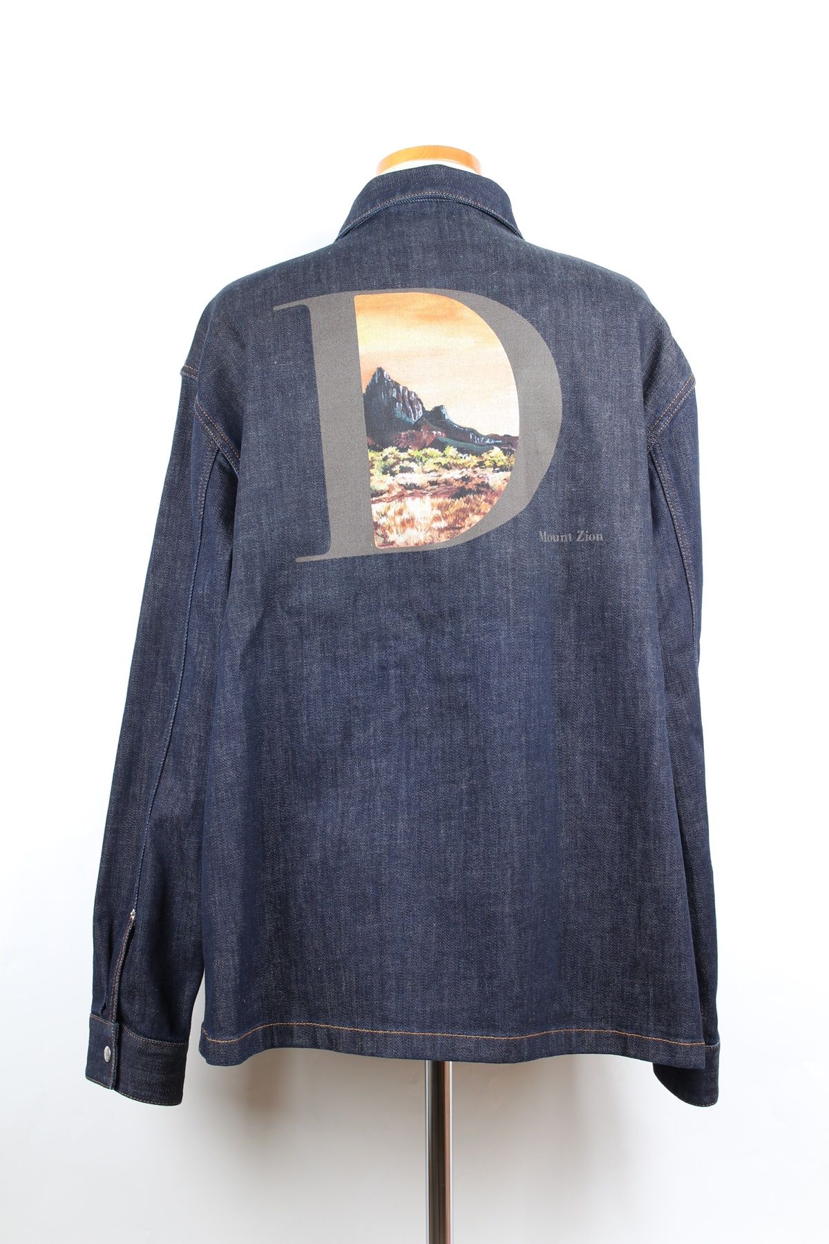 Dior Denim Overshirt Jacket with Houndstooth Logo 56 SKU1234