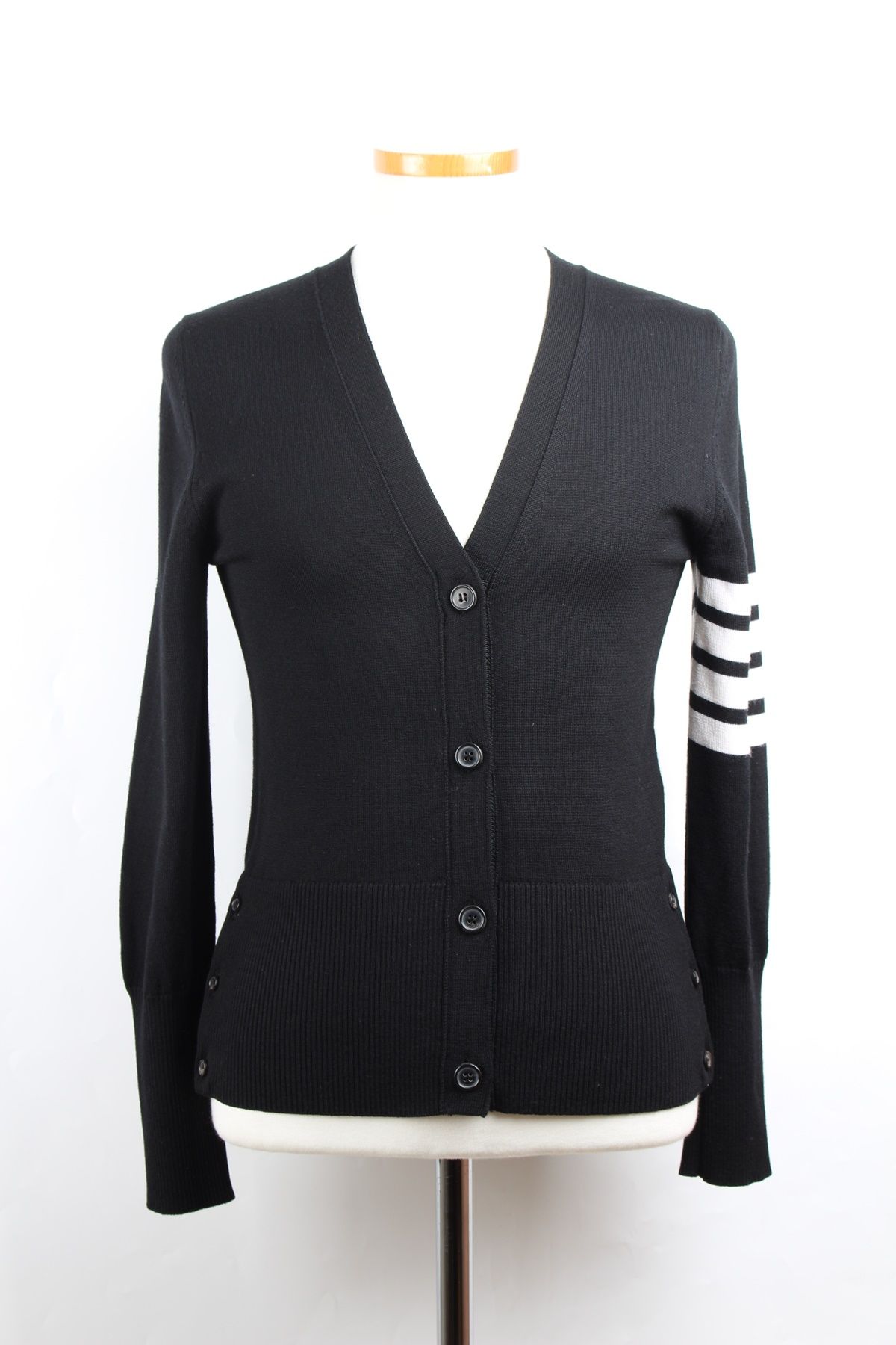 Thom Browne Women's Black Wool Cardigan 40 SKU123 | eBay Thom Browne Women's Black Wool Cardigan 40 SKU123 | eBay