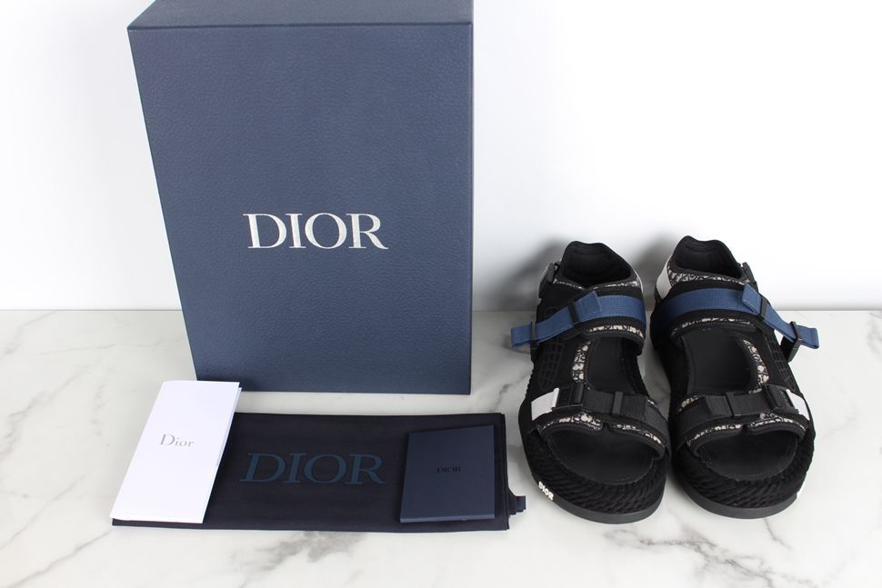 DIOR Warp Sandal Anthracite Gray Cosmo Rubber 3SA124ZUK_H866