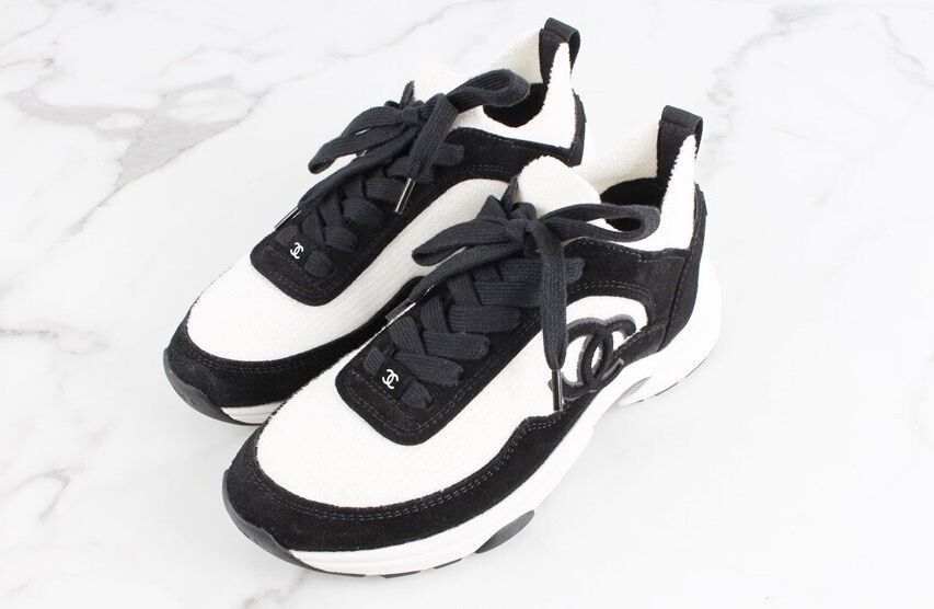 CHANEL CC Logo Mesh White Sneakers 35.5 71918029 | eBay