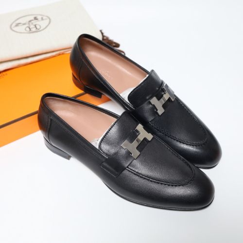 Hermes Paris Loafer Black Silver Hardware 37.5 72613162 | eBay display picture 3