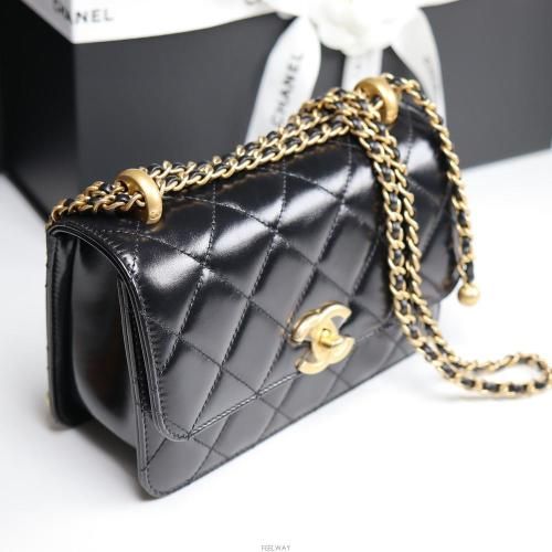 샤넬(CHANEL) | 24년최신 샤넬 줄조절 체인조절백 공방 플랩백 미니 블랙 내장칩 AS2615 뉴미니 선물용풀셋 | 트렌비
