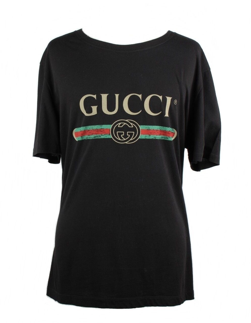 20-60代からのファッション通販  Gucci Logo eBay | 73339895 XL Black T-Shirt トップス