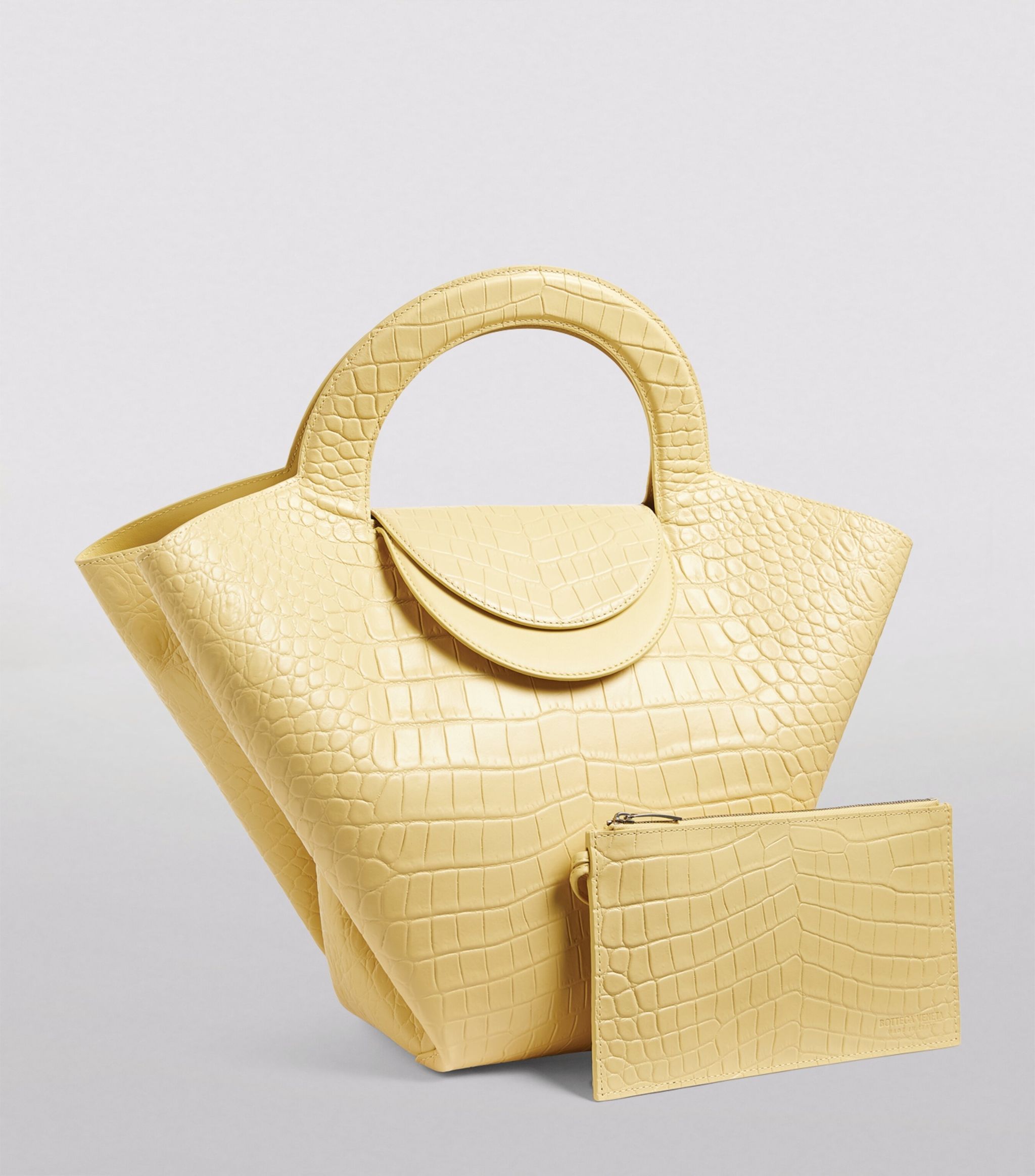 トートバッグ BOTTEGA VENETA SS21 LARGE DOLL TOTE BAG (658516_VA4509414) YELLOW Bottega Veneta LARGE DOLL TOTE BAG (658516_VA4509414