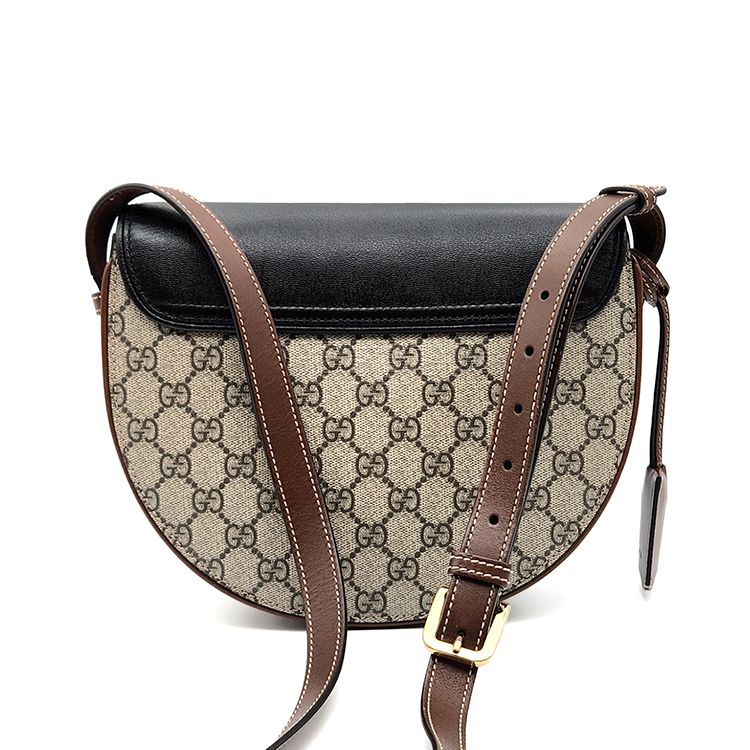 Gucci Supreme Padlock Half-Moon Shoulder Bag Small (644524