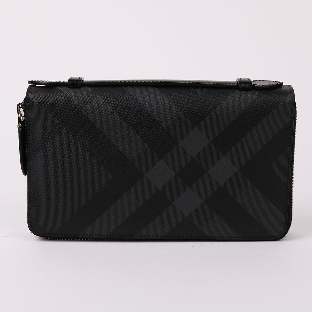 Burberry Black London Check Long Wallet Clutch 75199606 | eBay