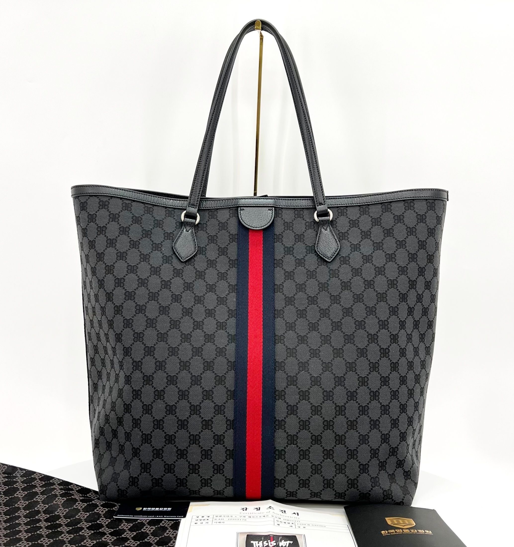 Balenciaga Gucci Hacker Project Graffiti Tote Bag 40x40x21