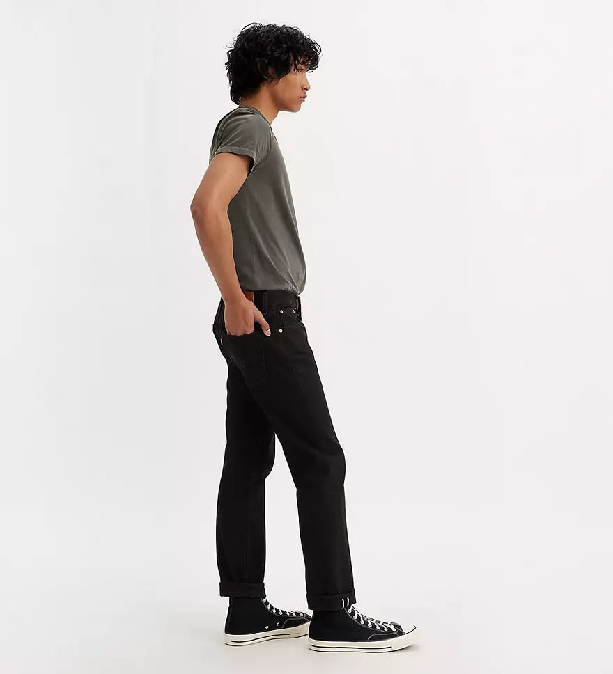 리바이스 프리미엄 501 오리지널 핏 셀비지 남성 청바지 Hemp Selvedge Black