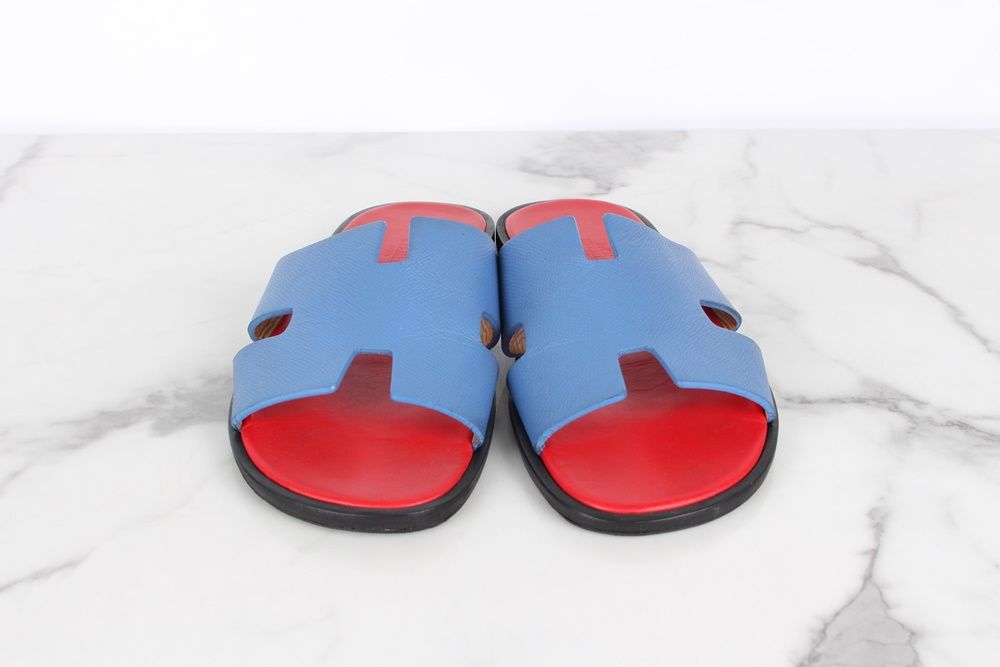 Hermes Izmir Two-Tone Sandals Slippers 41 78448787 | eBay