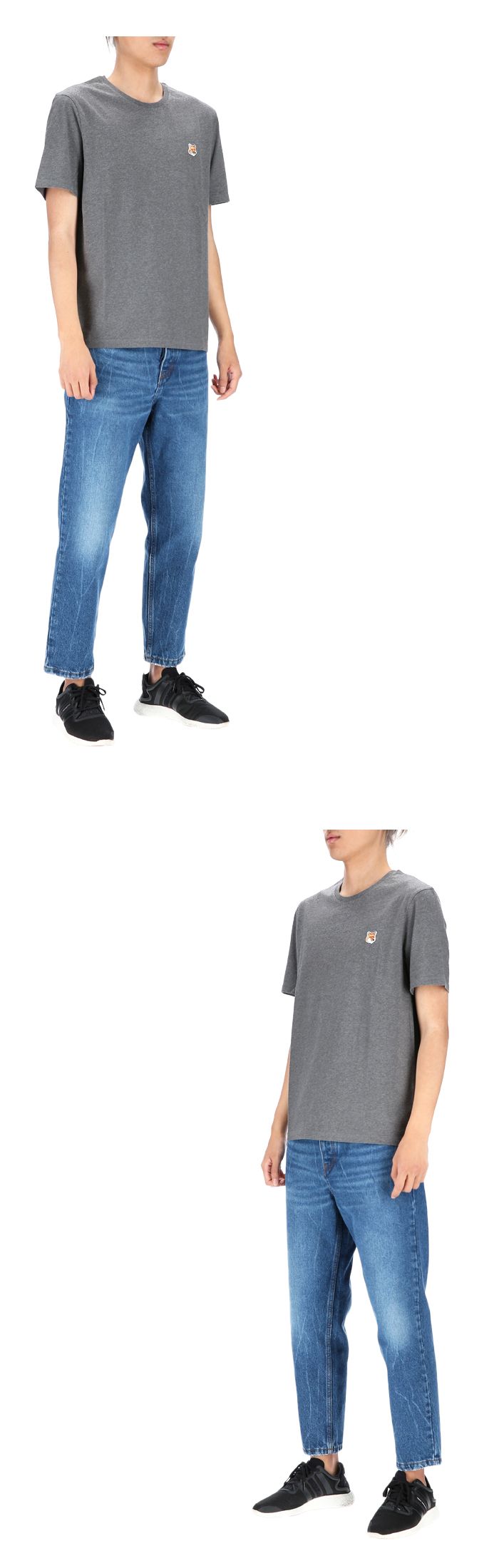 24SS 메종키츠네 반팔 티셔츠 LM00104KJ0008 H170 GREY