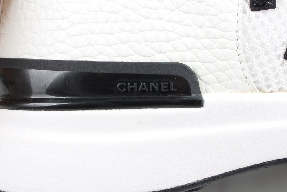 CHANEL CC Logo Mesh & Suede Sneakers 41 79553637 | eBay