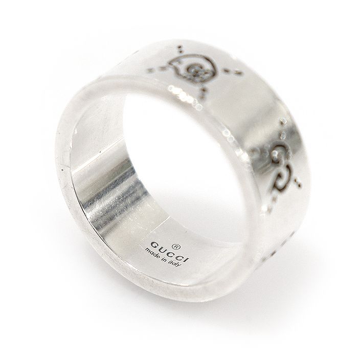 Gucci 925 Sterling Silver 9MM Ghost Ring Size 22 - 455318 | eBay