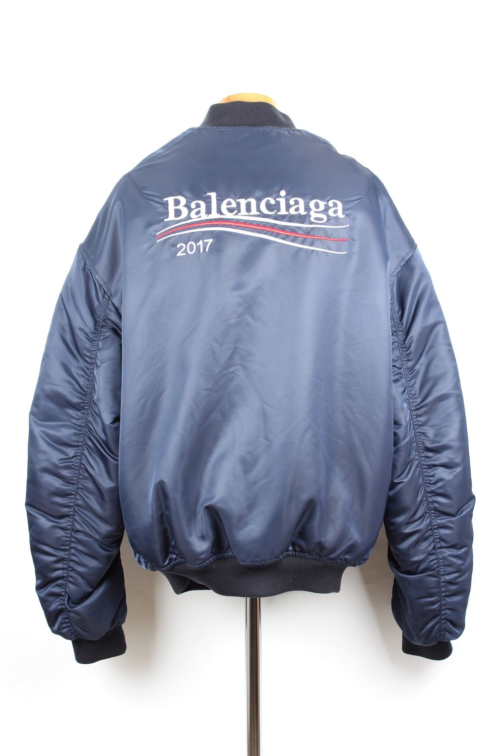 Balenciaga Wave Logo 2017 Bomber Jacket Blue 50 SKU123 | eBay