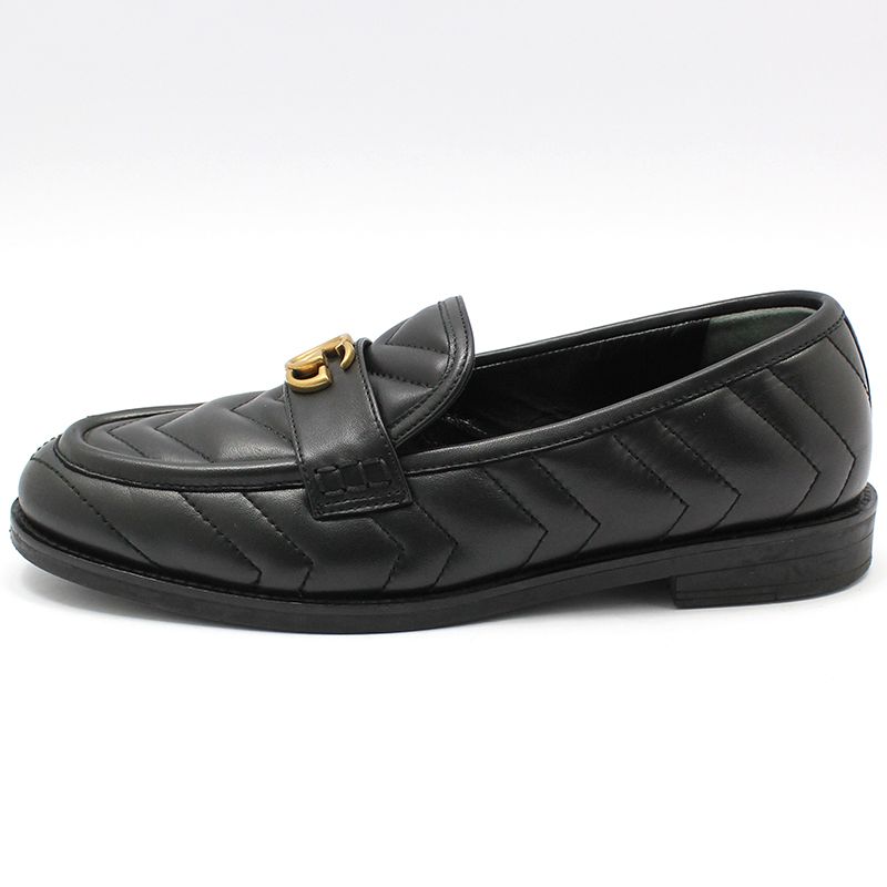 Gucci Black Matelasse GG Marmont Loafer 670399 85236739 | eBay