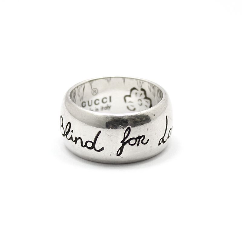 925 Sterling Silver Blind For Love Ring | GUCCI® US