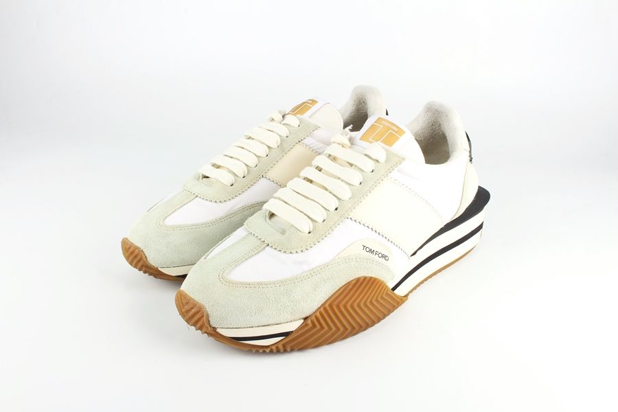 華やか トムフォード スニーカー JAMES ストライプ 菱形 ロゴ ☆TOM FORD ロゴ JAMES スニーカー (TOM FORD/スニーカー