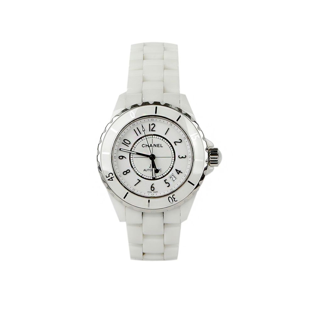 샤넬 38MM J12 오토매틱 시계 화이트