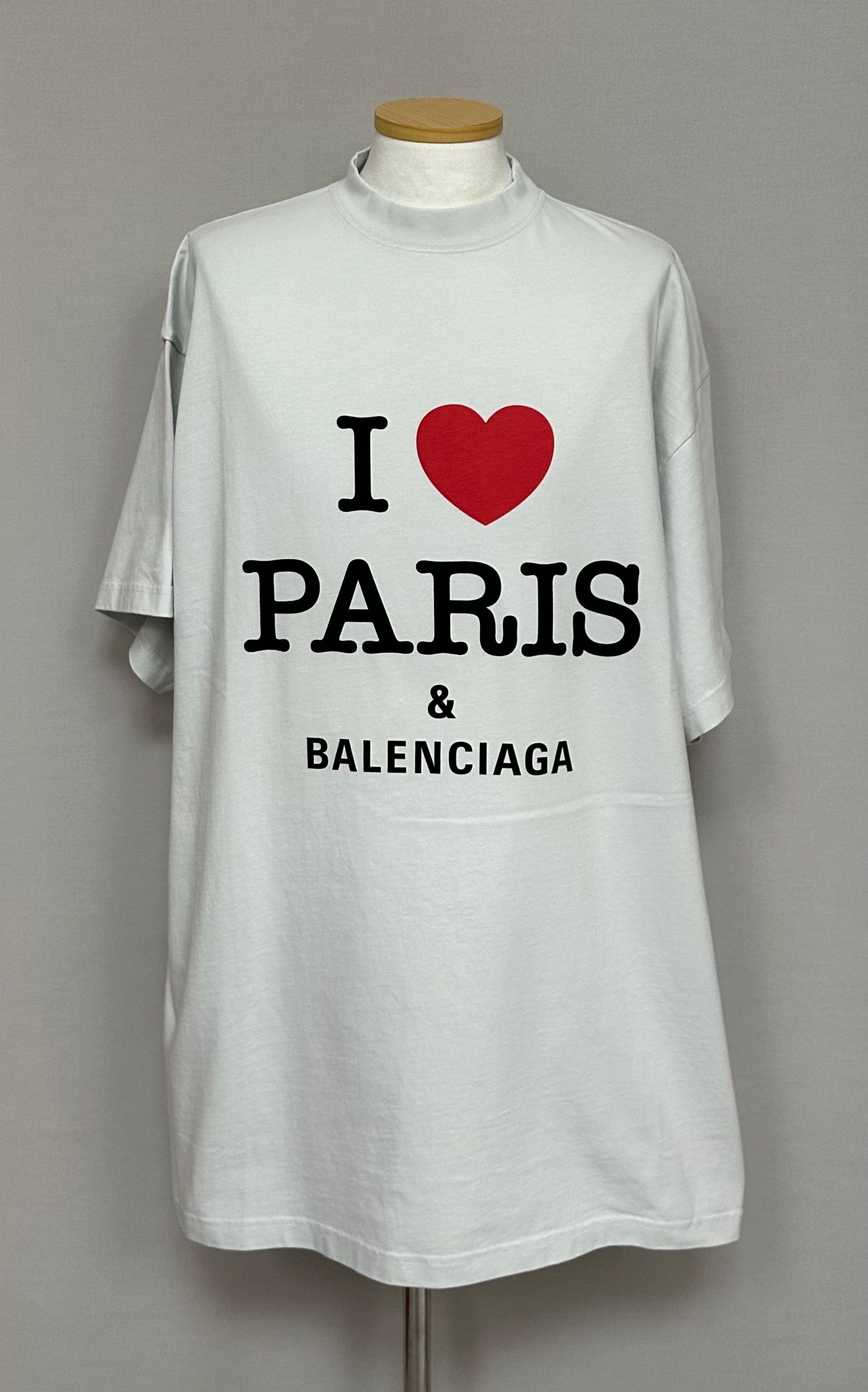Balenciaga Paris Moon Double Front Long Sleeve Oversized T