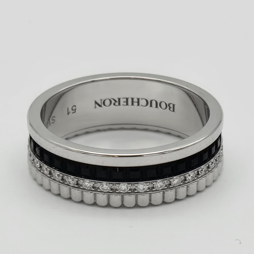 부쉐론(Boucheron) | [51] 부쉐론 콰트로 블랙 에디션 다이아 스몰 링 반지 | 트렌비
