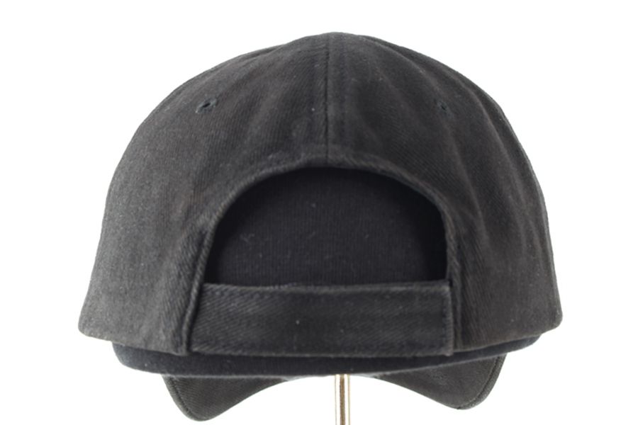 Balenciaga 2017 Black Wave Logo Baseball Cap D0972 101606785