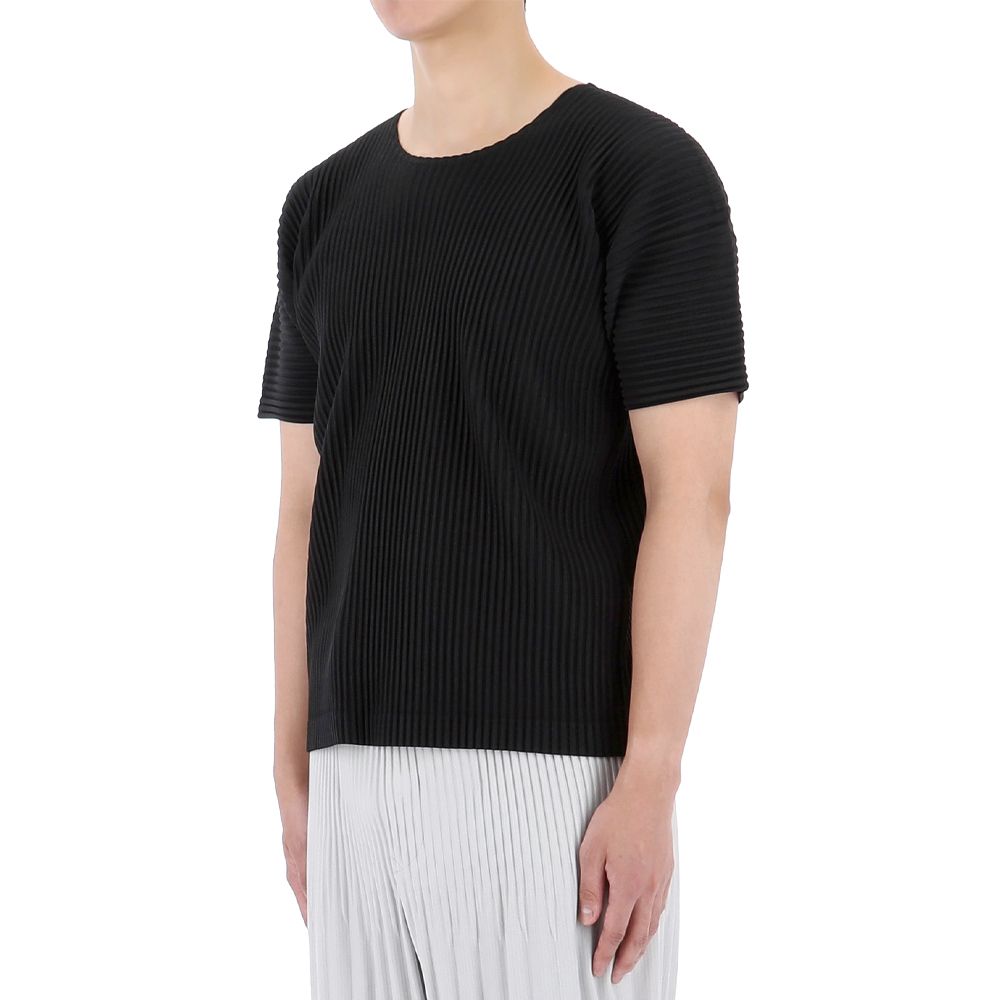 Tシャツ・カットソー ISSEY MIYAKE SS24 Pleated T-shirt (HP47JK420 15) ISSEY MIYAKE Homme Plissé Basic Short Sleeve T-Shirt HP47