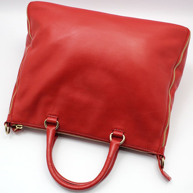 Givenchy Red Leather Gold Zipper Around Shoulder Bag 5601525