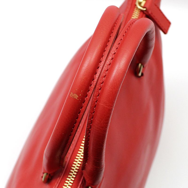 Givenchy Red Leather Gold Zipper Around Shoulder Bag 5601525