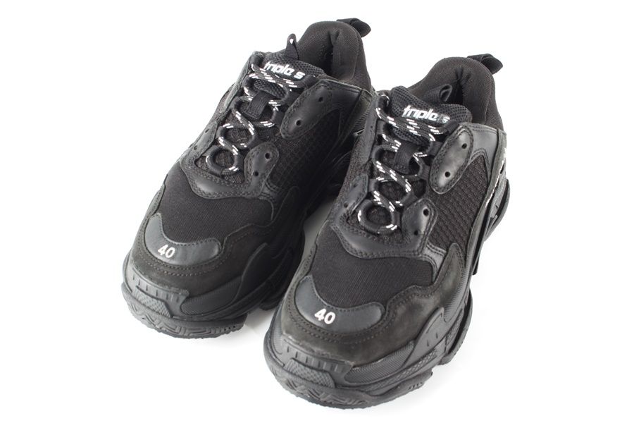 Balenciaga Triple S Sneakers Black 40 (250) SKU123456 | eBay
