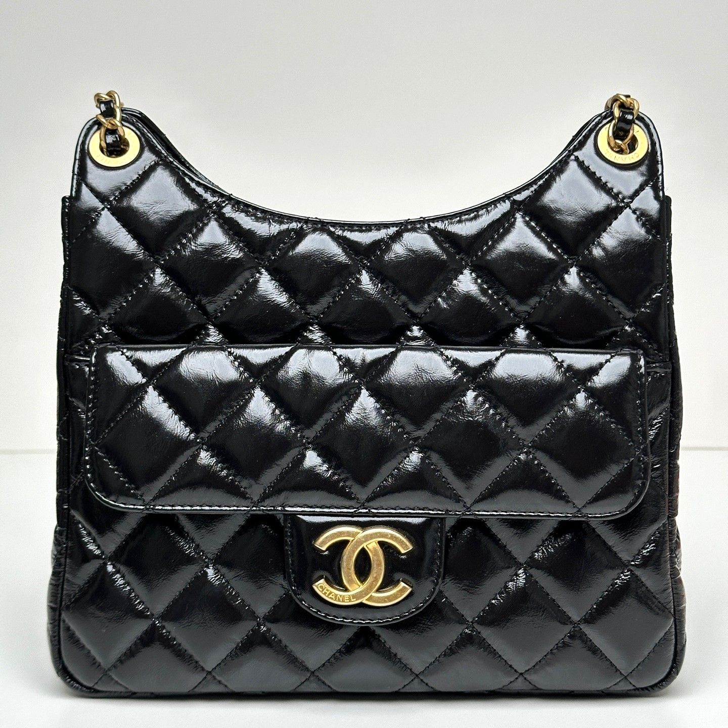 おしゃれ♪モコモコが可愛い♡【CHANEL】アンクルブーツ HOT Chanel Shimmer Glitter CC logo Two Tone Zipper Ankle
