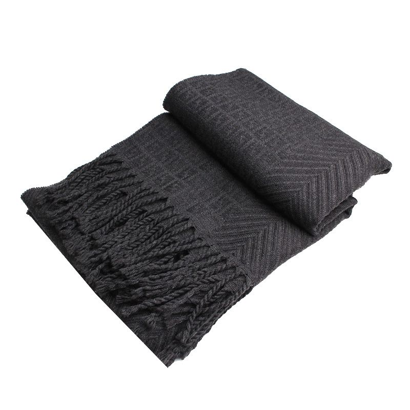 Fendi Gray FF Logo Wool Scarf 100456629 | eBay