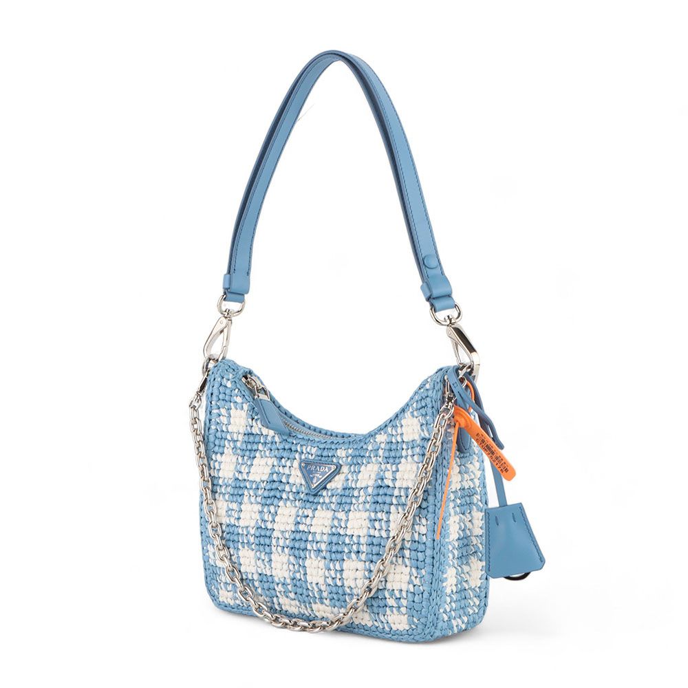 Prada Re-Edition Croche Mini Hobo Shoulder Bag 33089 Prada Re-Edition Croche Mini Hobo Shoulder Bag 33089