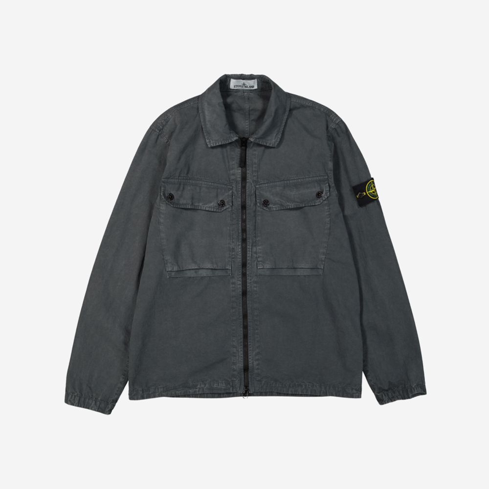 스톤아일랜드(Stone Island) | STONE ISLAND 스톤아일랜드 751510610 V0055 (STRETCH COTTON  GABARDINE ZIP 오버셔츠) | 트렌비