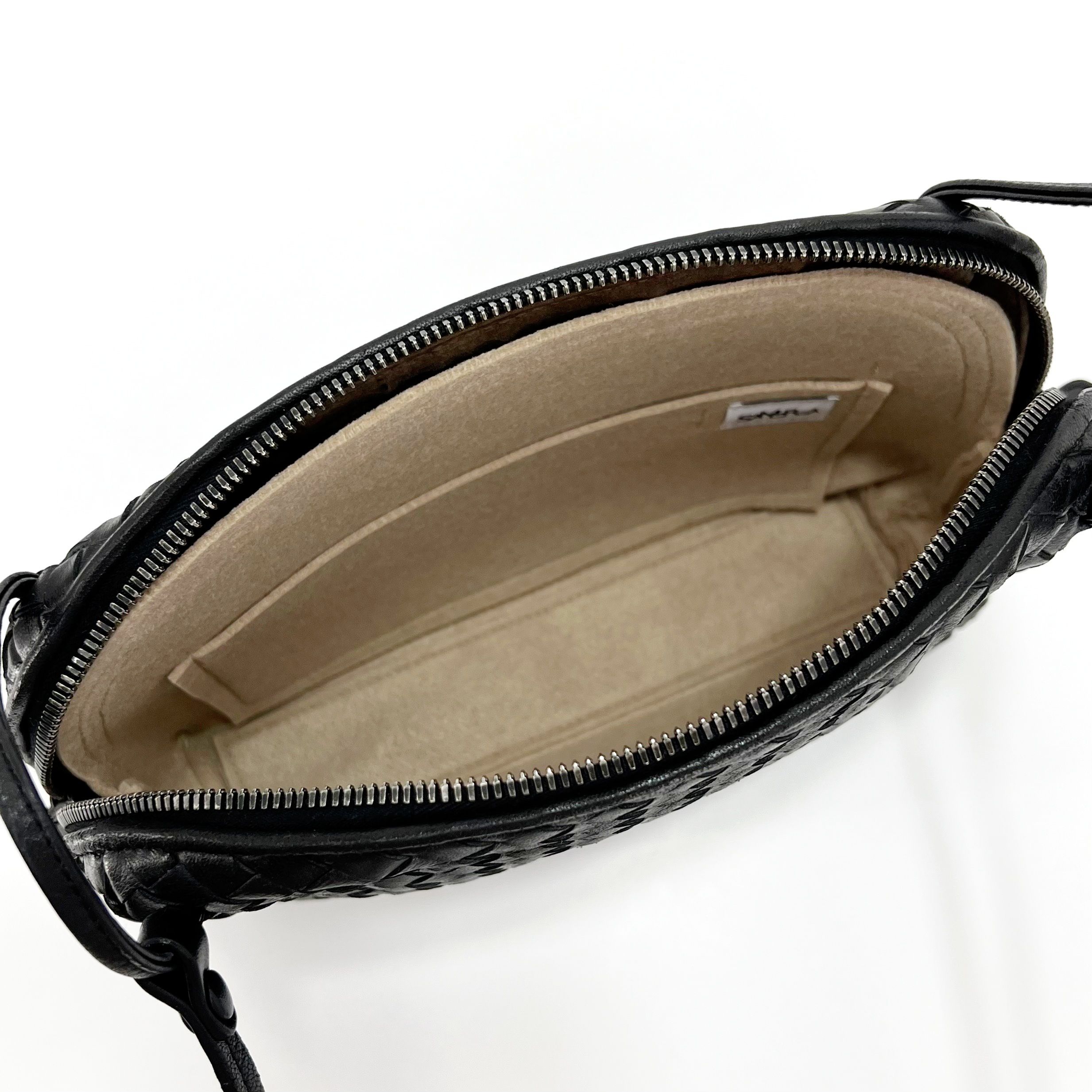 Bottega Veneta Intrecciato Nodini Crossbody Bag Black 12345