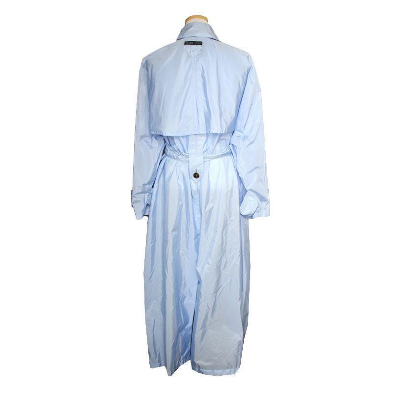 Prada Sky Blue Poly Trench Coat 55, 77 101519937 | eBay