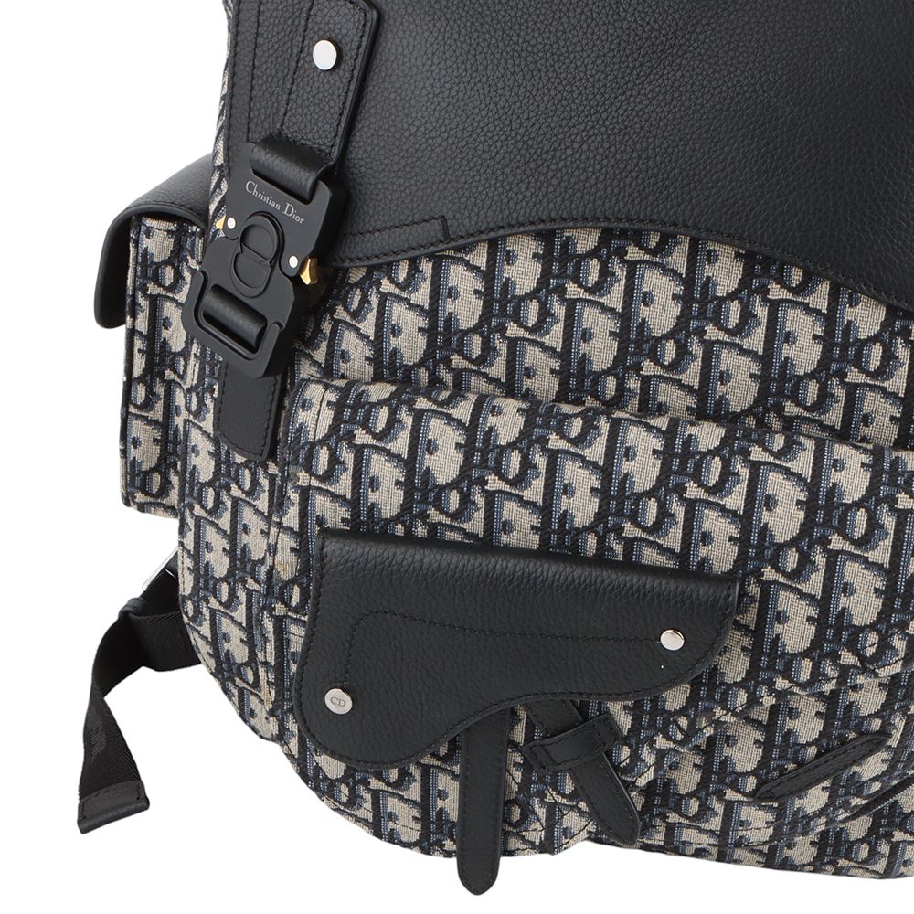 【無料郵送/関税込/正規品】 Dior Gallop Backpack Black Graine DIOR GALLOP SLING OBLIQUE GRAINED CALFSKIN BACKPACK