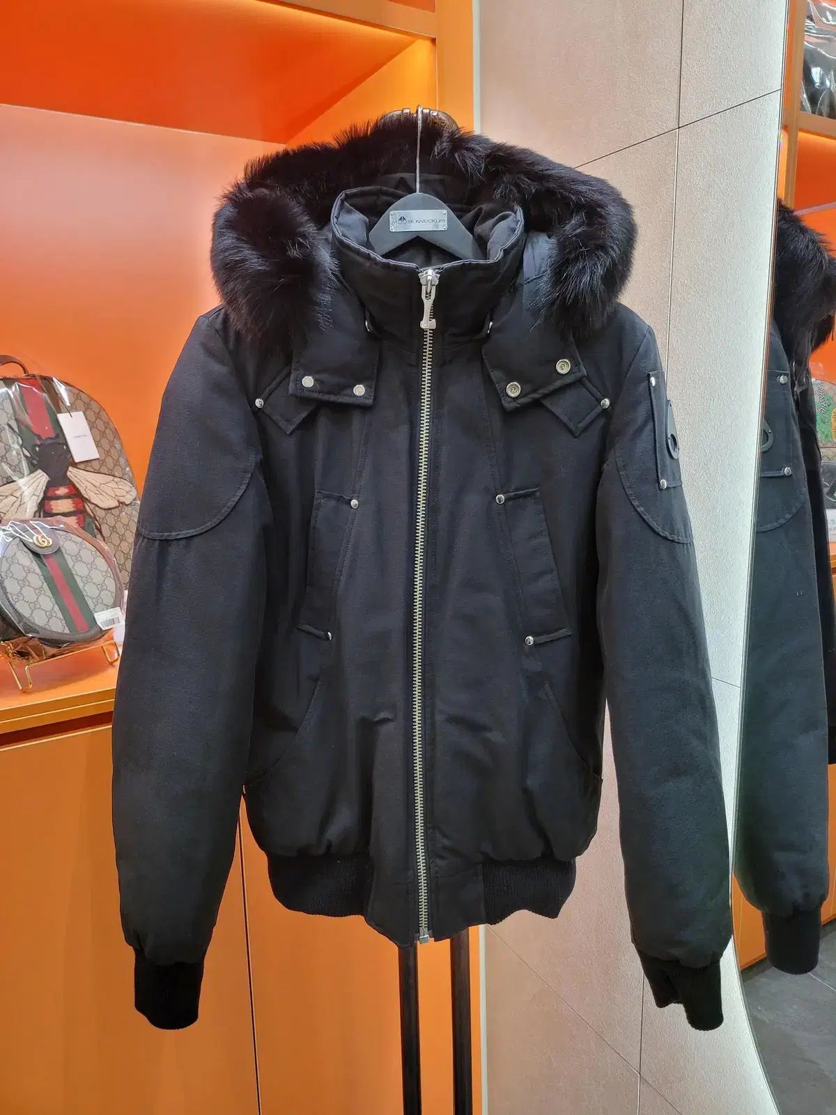 무스너클 발리스틱 블랙퍼 블랙 패딩 S+급[S Size]