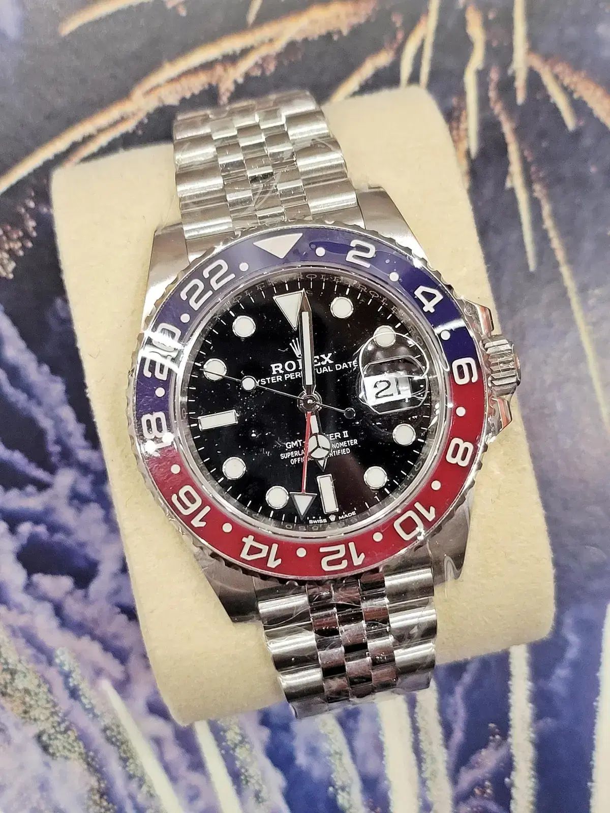 롤렉스 GMT마스터2 펩시걸 쥬빌레 21년 새상품[40MM]