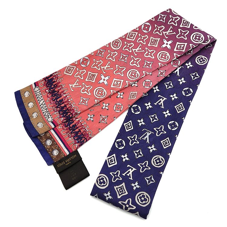 Louis Vuitton Monogram Map Silk Bandana Scarf L416098