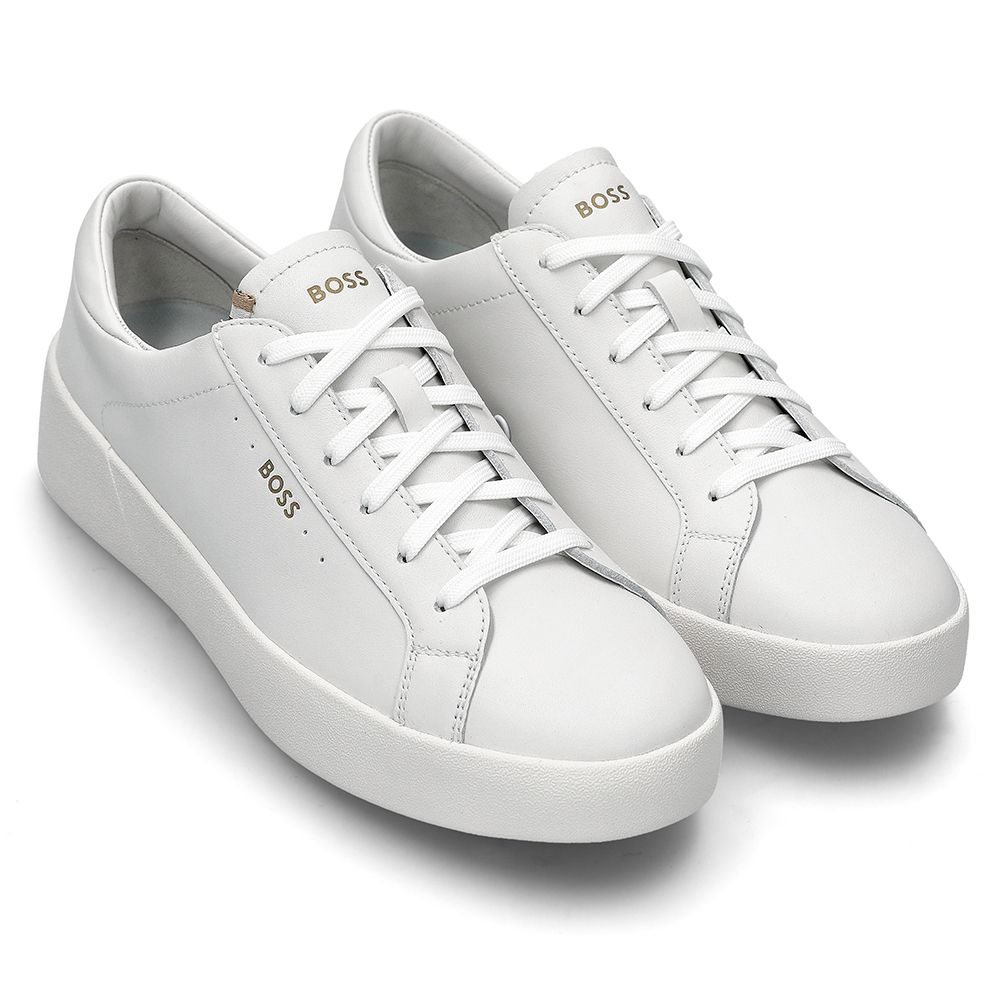 Hugo Boss Leather Sneakers 50522865 100 112471674 | eBay