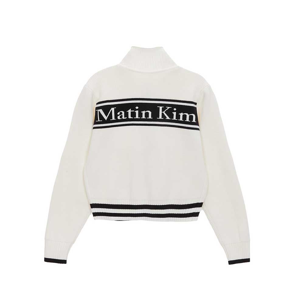 마뗑킴 스펠 포인트 스트라이프 가디건 아이보리 MK2378CD016M