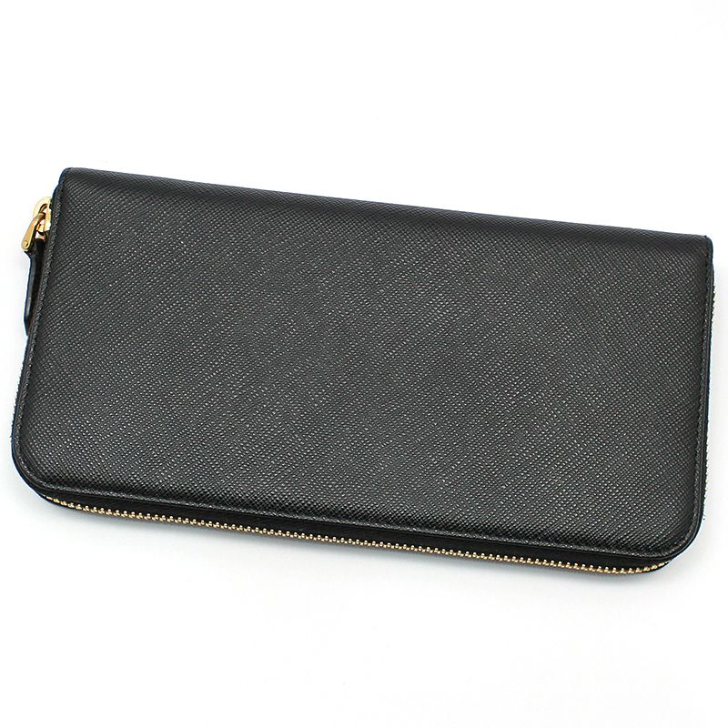 Prada Saffiano SHINE 1ML506 Women's Leather Long Wallet (bi